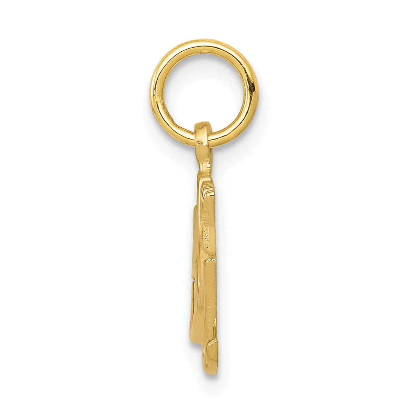 10k Yellow Gold Polished Baby Boy Pendant