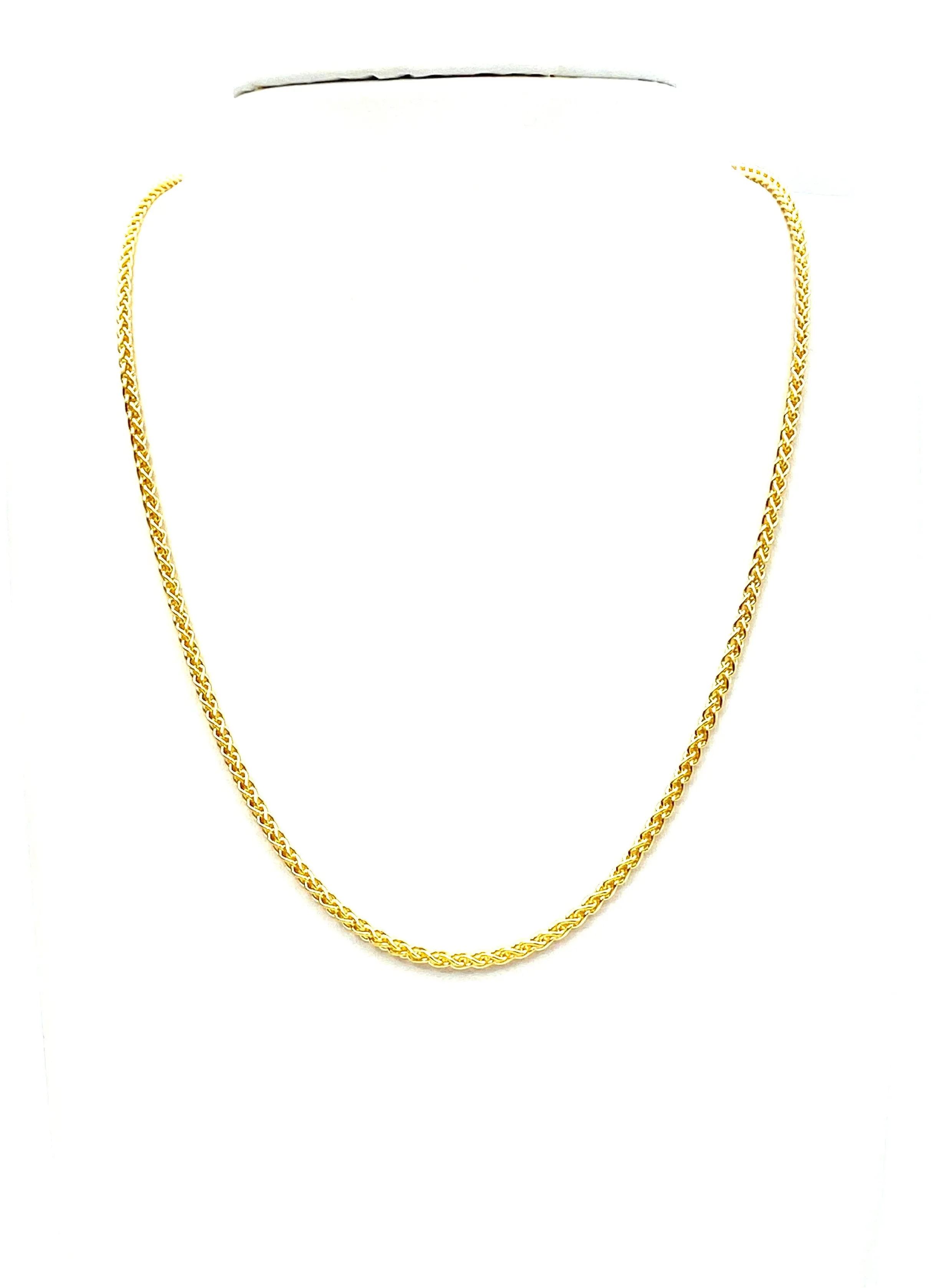 18” 20” 22” 24” 14K Gold Filled Wheat Chain , Sku#SM473