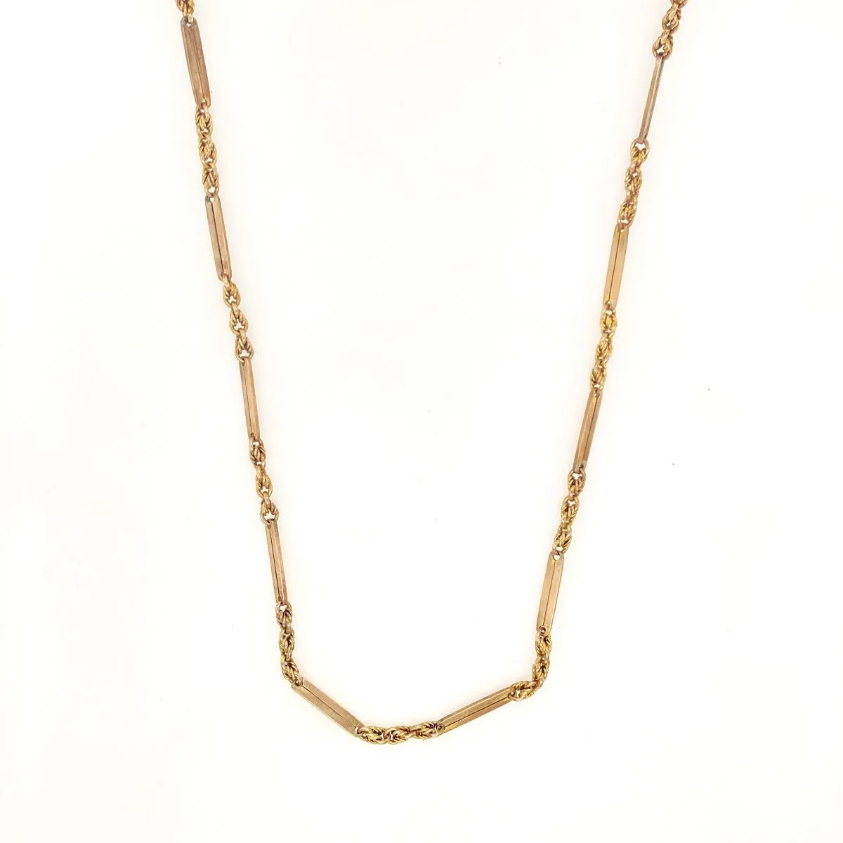 1890's Antique 9ct Gold Guard/Muff Chain