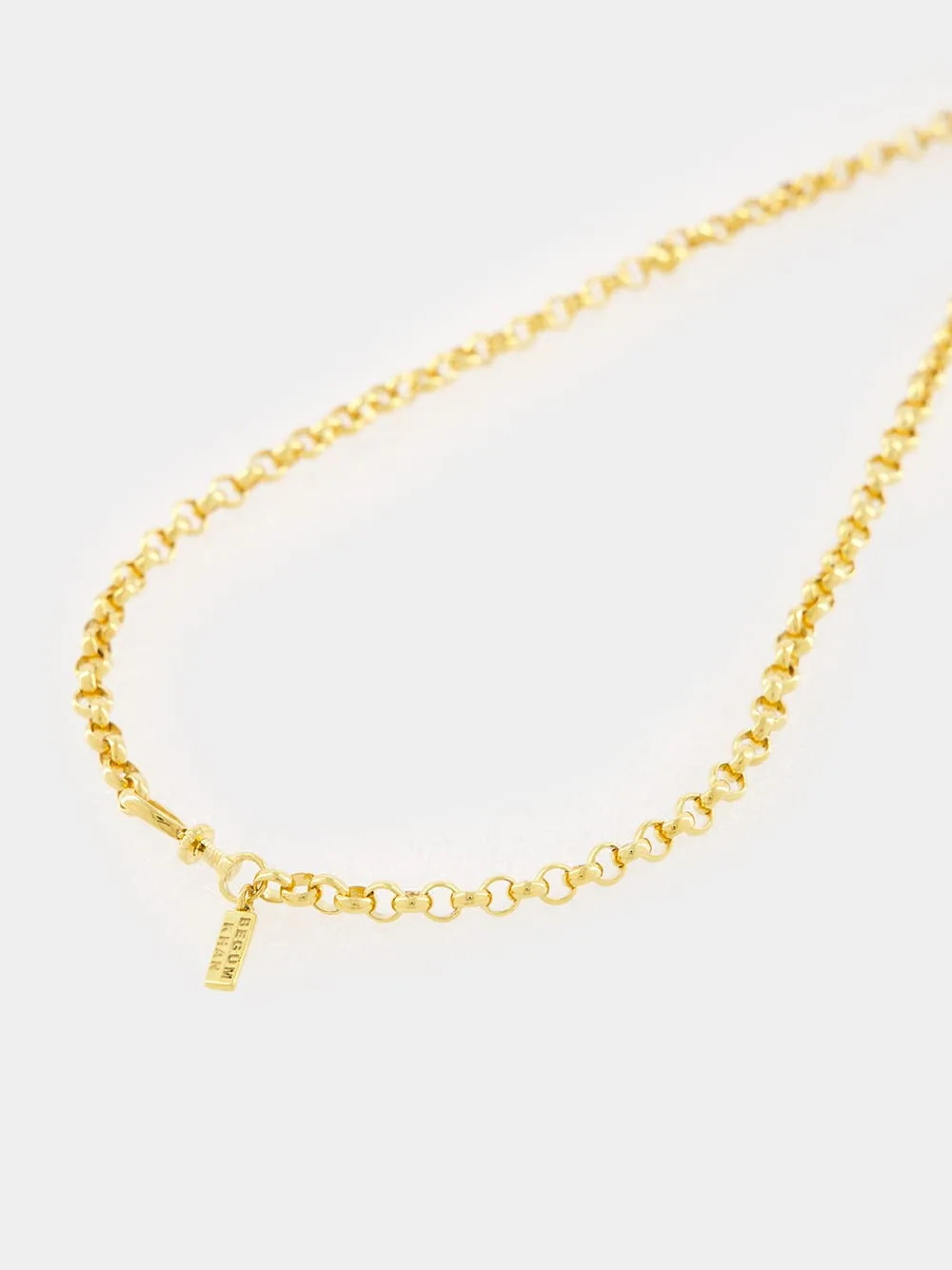 24K Gold Crocodile Necklace