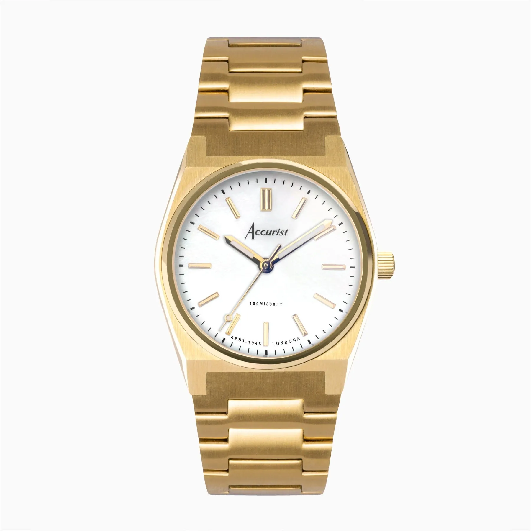 Accurist Gold Stainless Steel Ladies Bracelet Watch