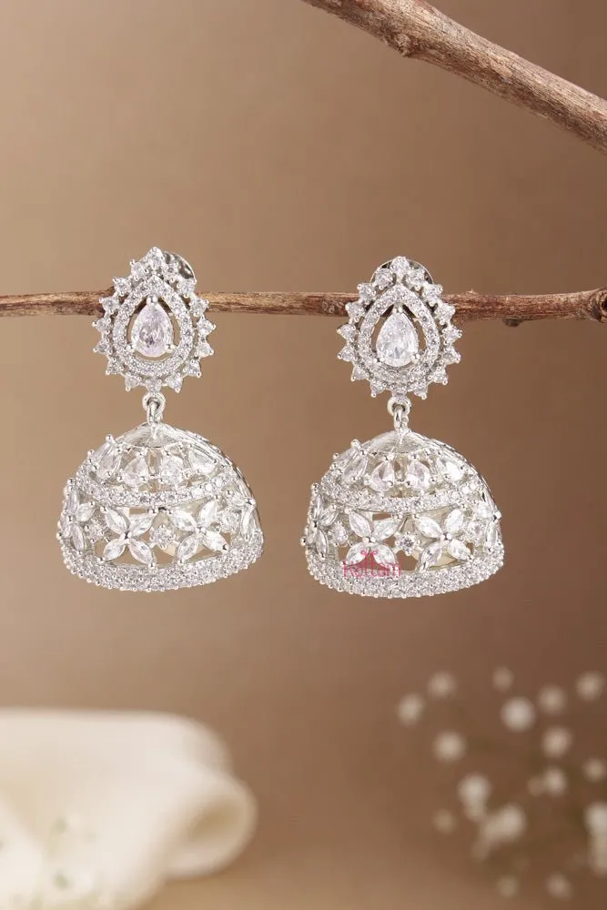 AD Silverpolish Tilak Jhumka - Design 2