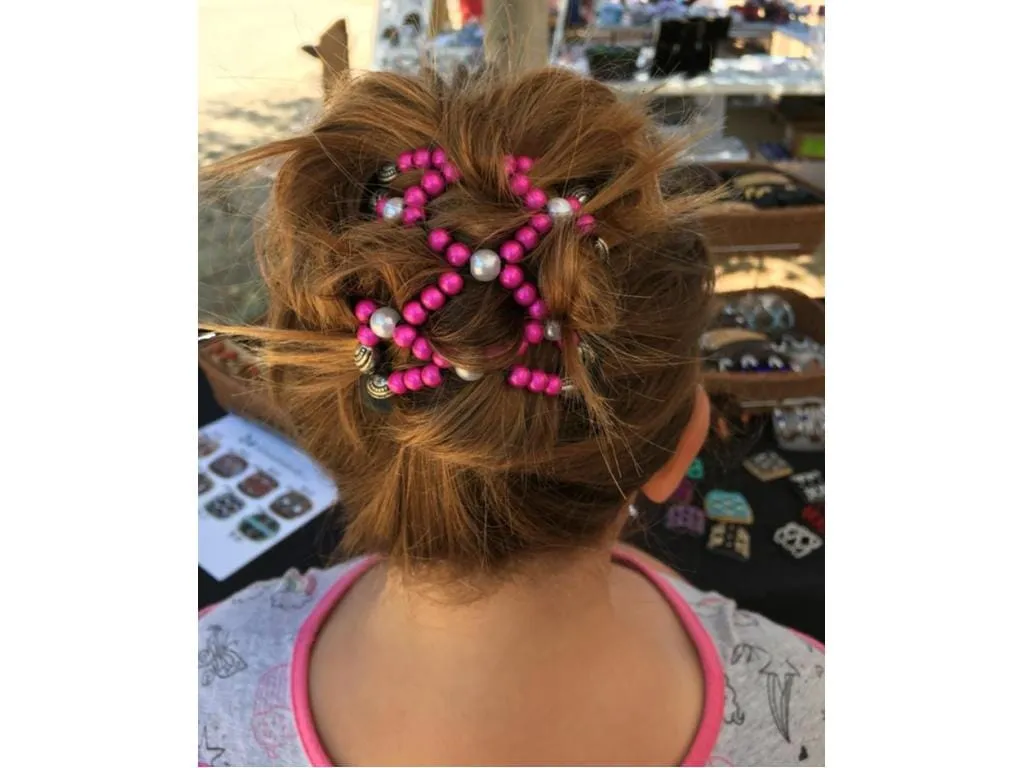 African Butterfly Chameleon Hair Comb - Dupla Brown 56