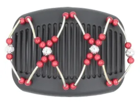 African Butterfly Hair Comb - Beada Tube Black 60