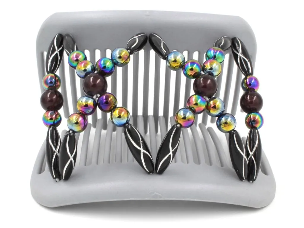 African Butterfly Hair Comb - Dalena Gray 41