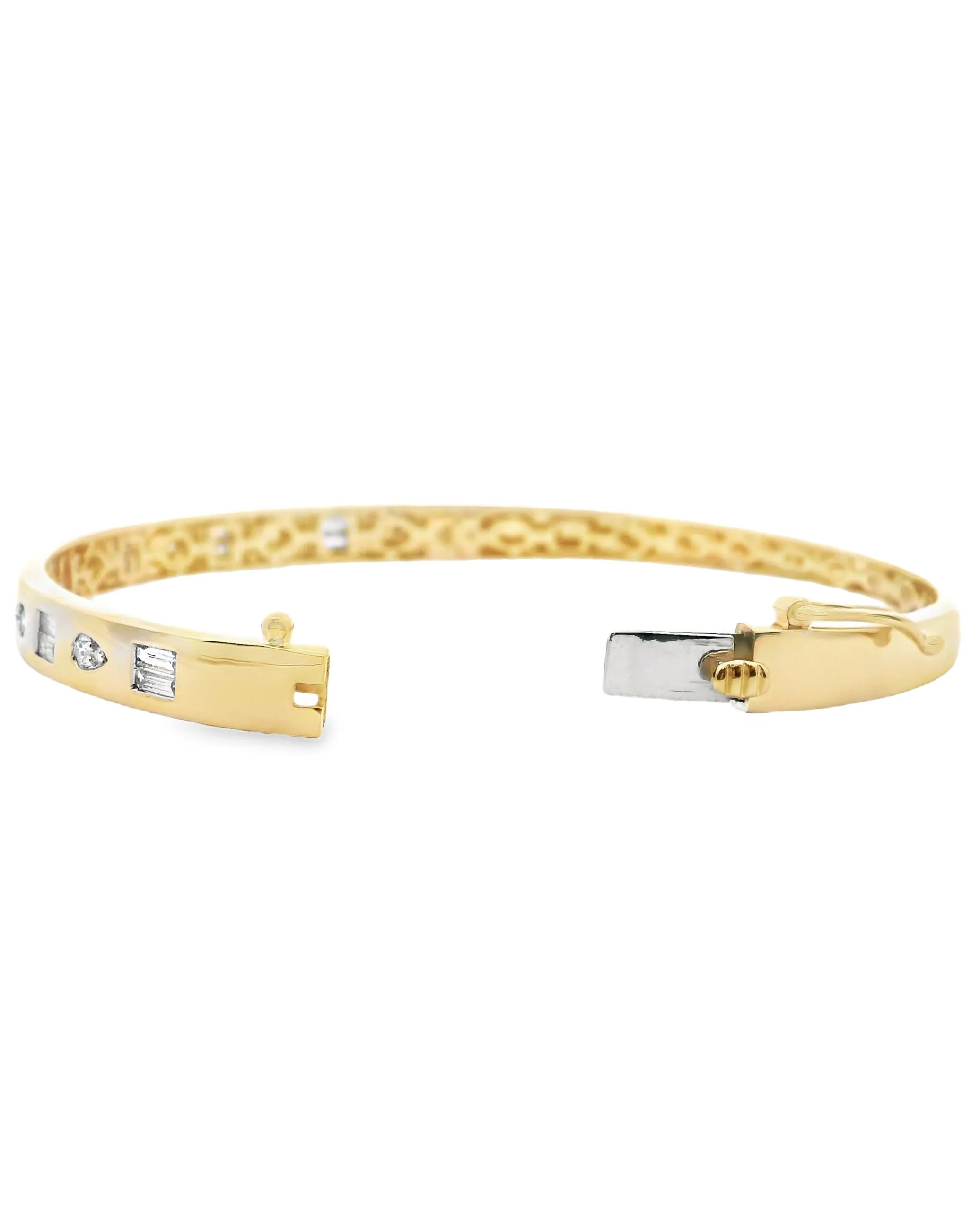 Allison Kaufman 14K Yellow Gold Bangle with Diamonds