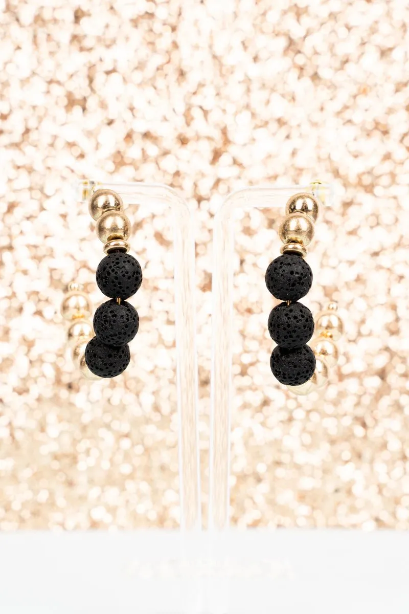 Aurora Black Earrings