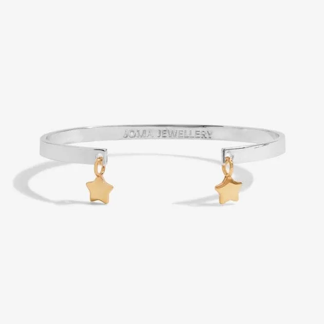 Bar Star Silver And Gold 6cm X 4.8cm Bracelet 6125
