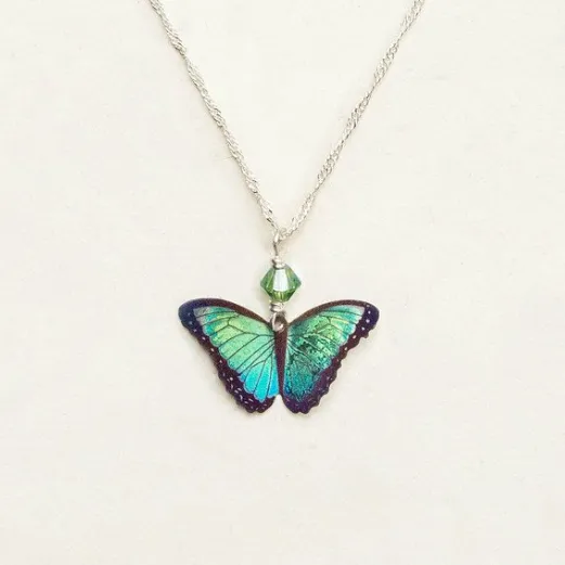 Bindi Butterfly Pendant Necklace