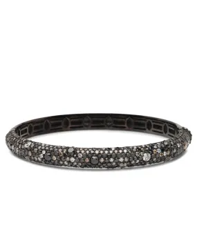 Black and Champagne Diamond Bangle