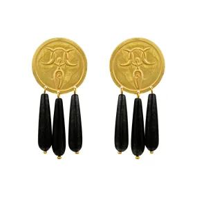 Blossom Earrings Black