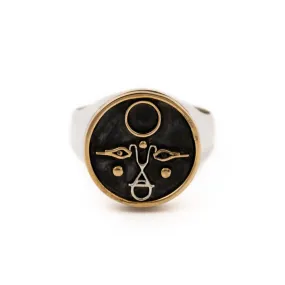 Brass & Silver "Phoenix" Ring