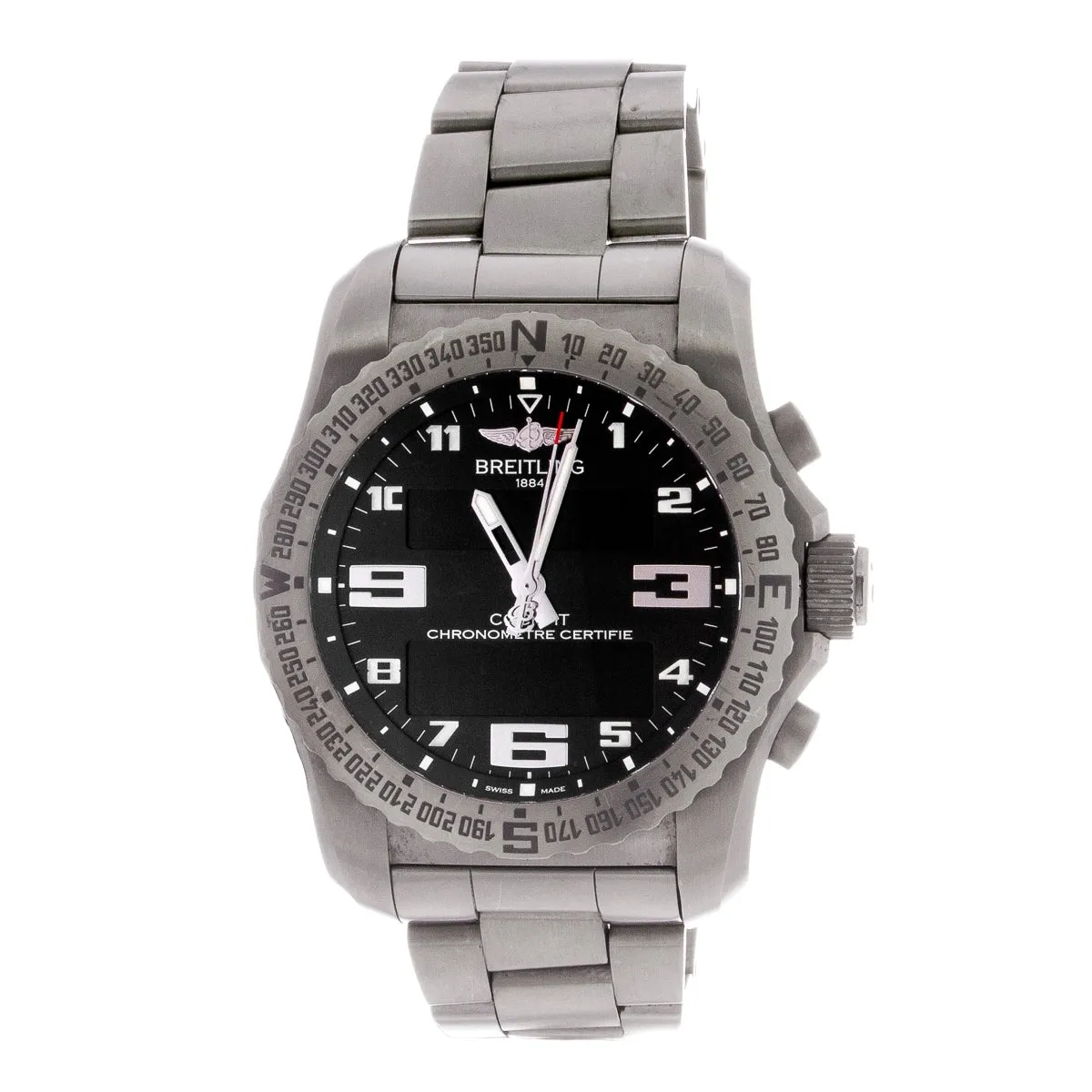 Breitling Cockpit B50 Titanium Analog/Digital Display 46mm EB501022 (Preowned)