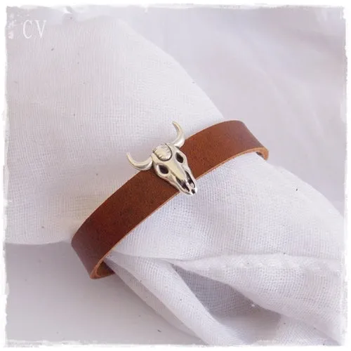 Bull Skull Bracelet