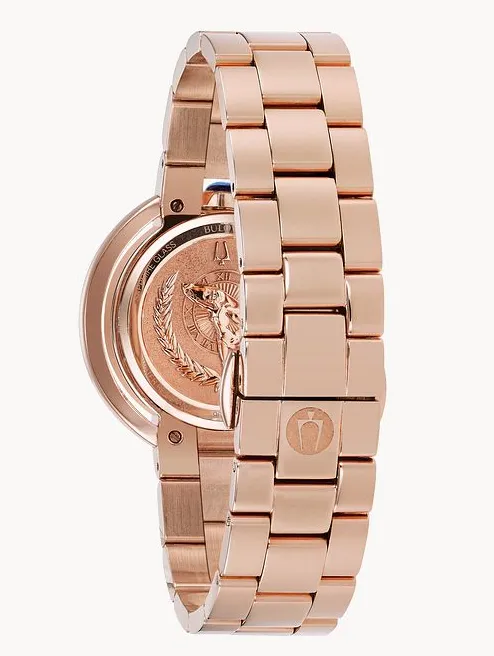Bulova "Rubiyat" Diamond Rose Gold Tone Watch (I7132)