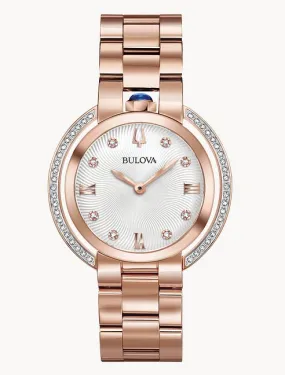 Bulova "Rubiyat" Diamond Rose Gold Tone Watch (I7132)