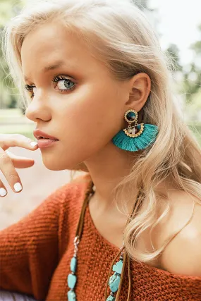Chasing Bliss Earrings In Jade