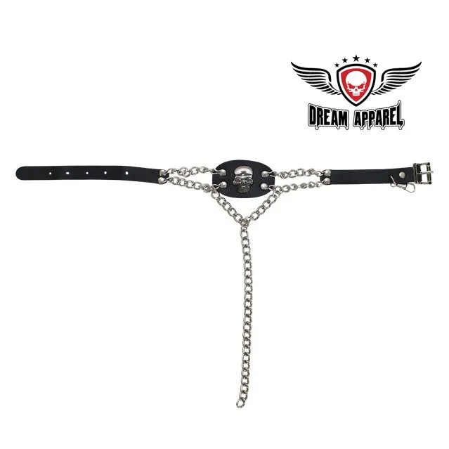 Chrome Skull Boot Chain