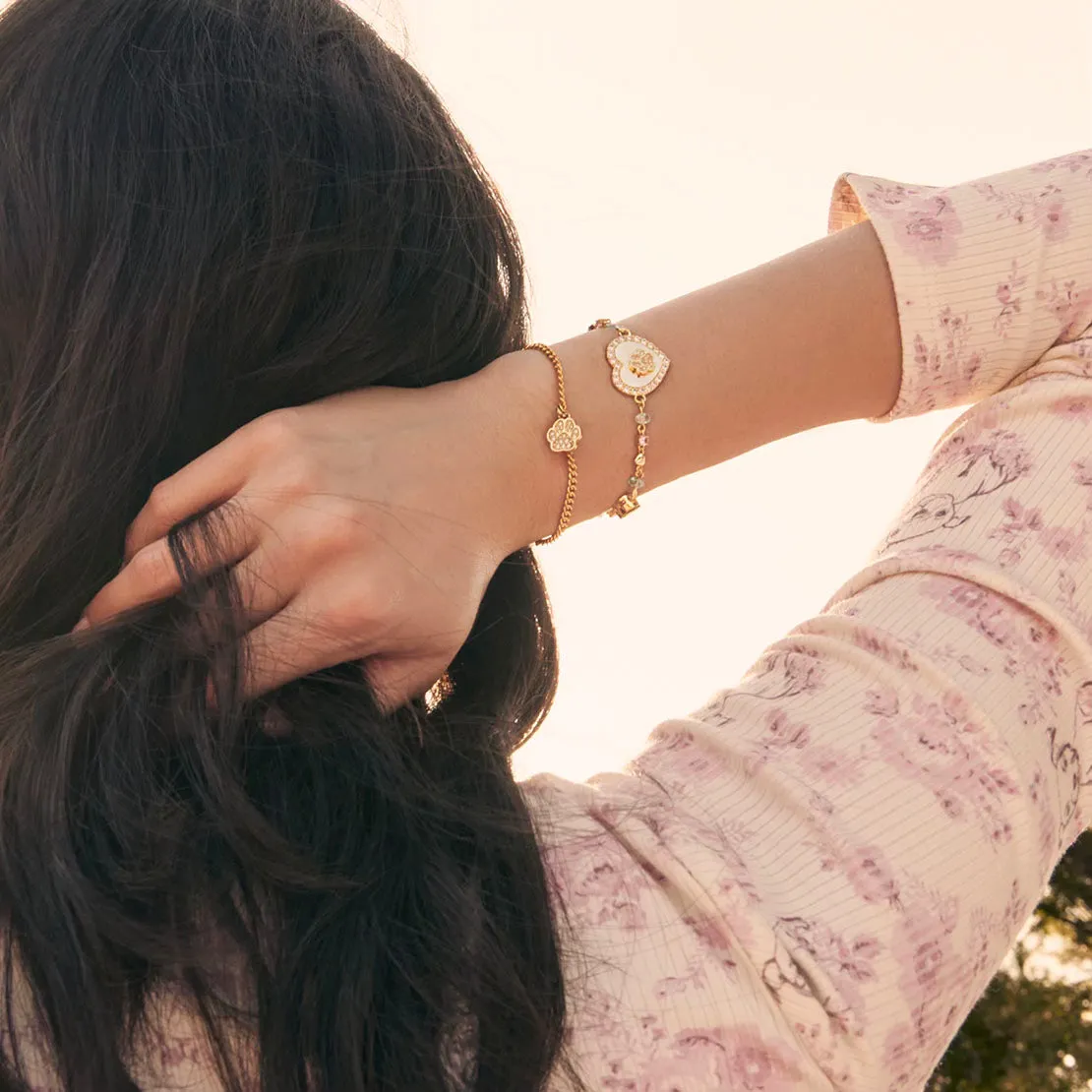 Cloud Haven Chain Pawprint Bracelet