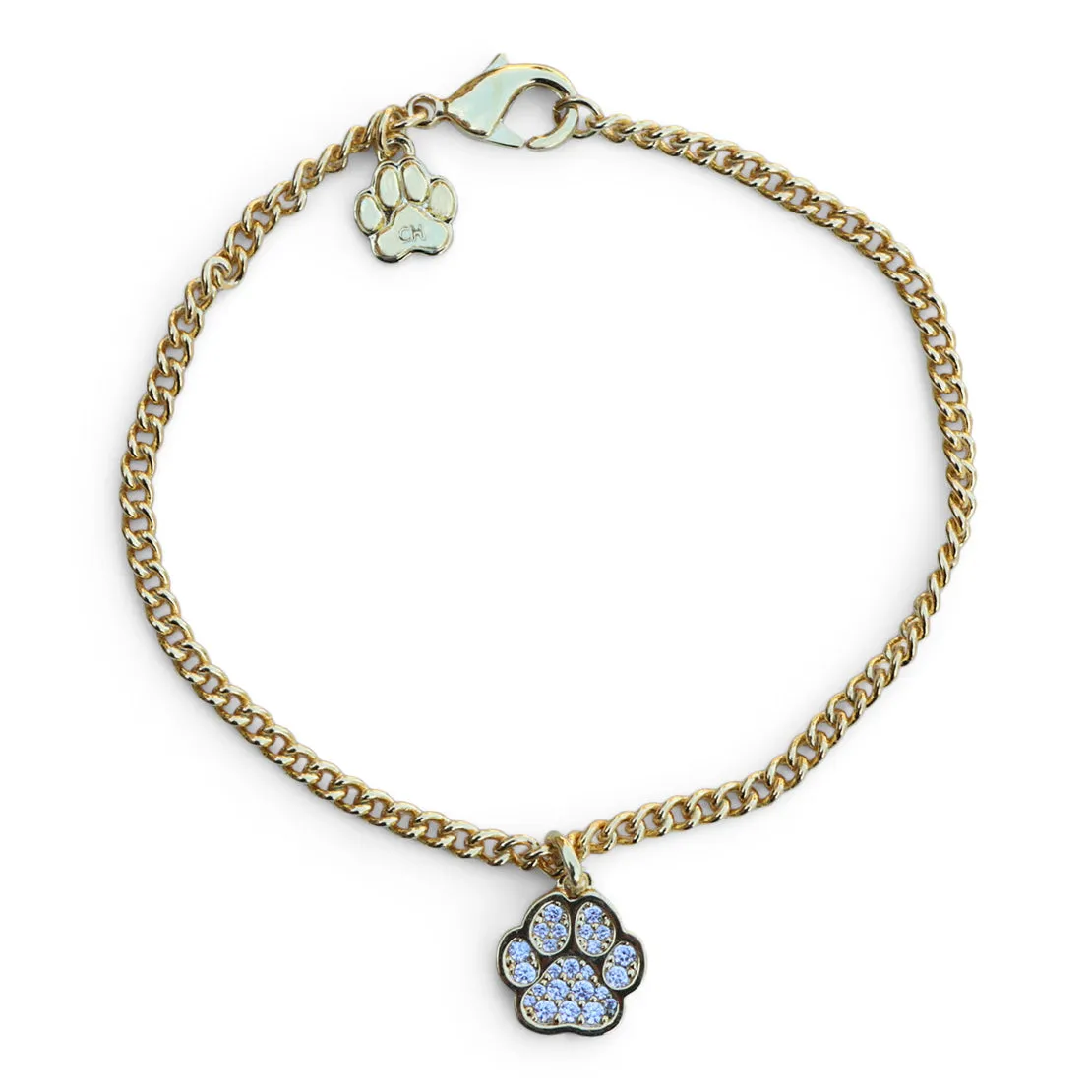 Cloud Haven Chain Pawprint Bracelet