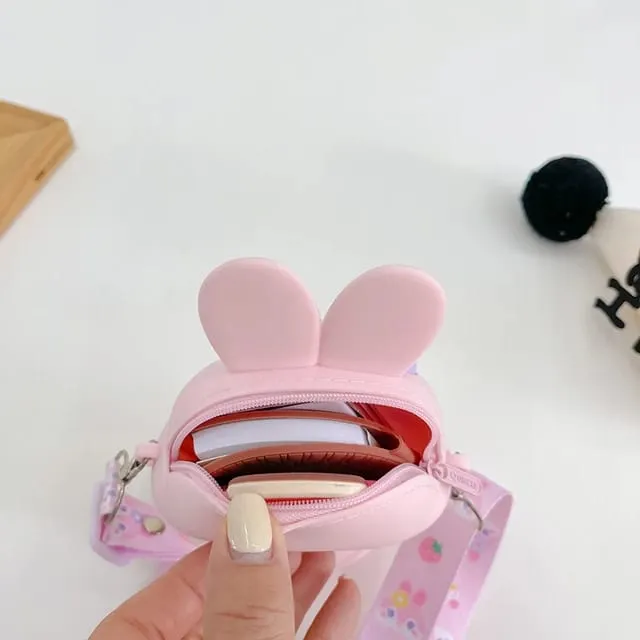 Cute Bunny Combo For Kids With Mirror, Comb and Silicon Keychain (Select From Drop Down Menu)