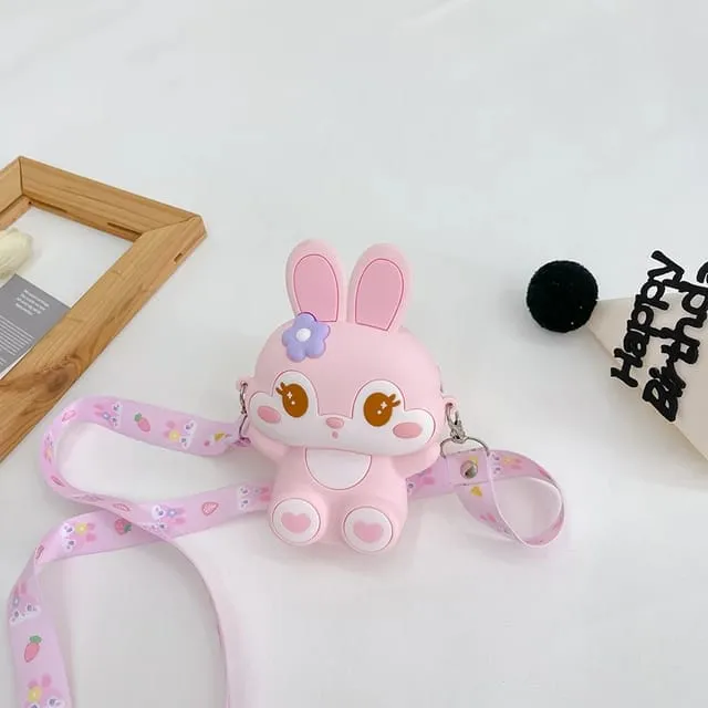 Cute Bunny Combo For Kids With Mirror, Comb and Silicon Keychain (Select From Drop Down Menu)