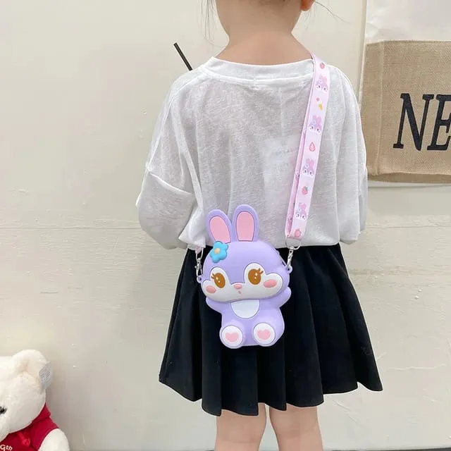 Cute Bunny Combo For Kids With Mirror, Comb and Silicon Keychain (Select From Drop Down Menu)