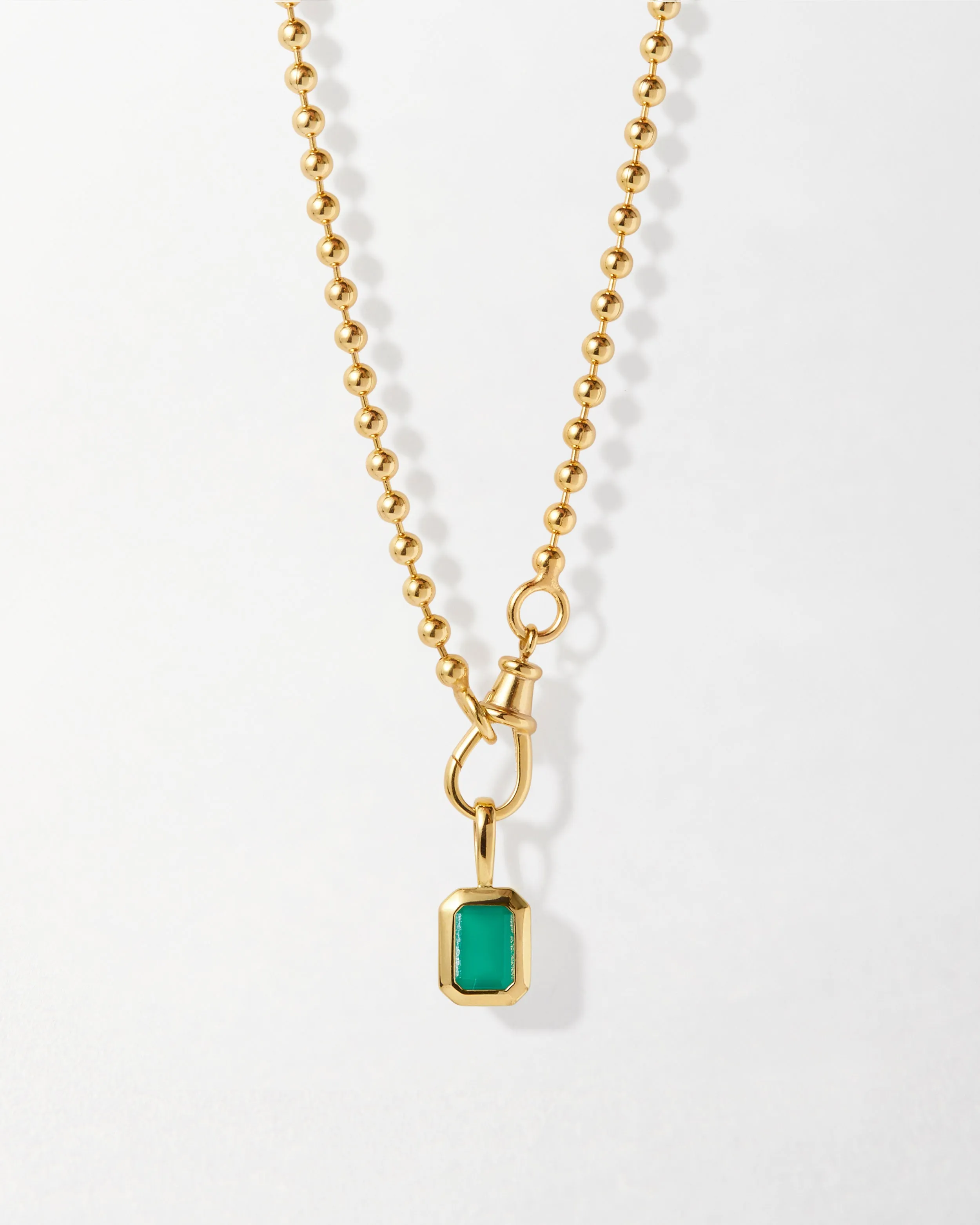 Deco Birthstone Globe Necklace