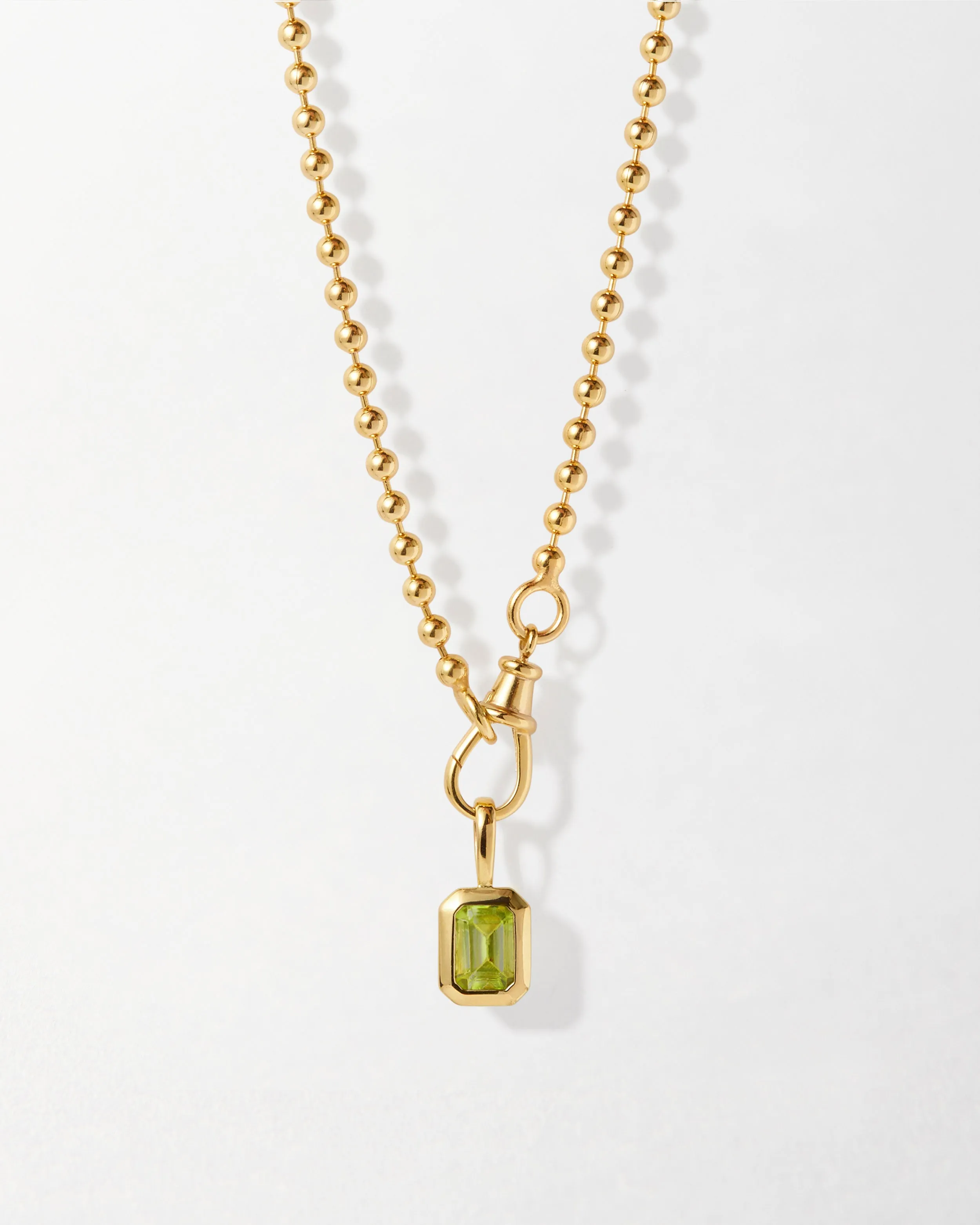 Deco Birthstone Globe Necklace