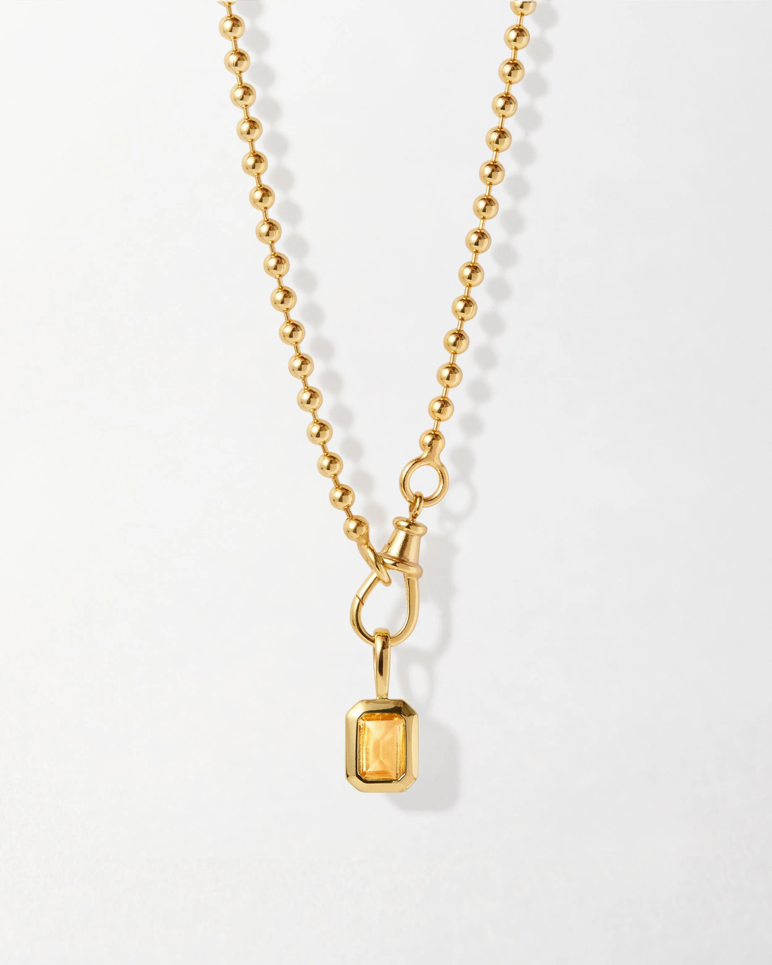 Deco Birthstone Globe Necklace