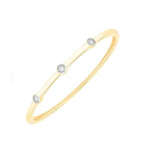 Diamond Bangle Bracelet in 14K Yellow Gold JNY6451-01FT 0.30 CT. T.W.