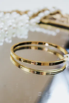 Diamond Bangle, Gold