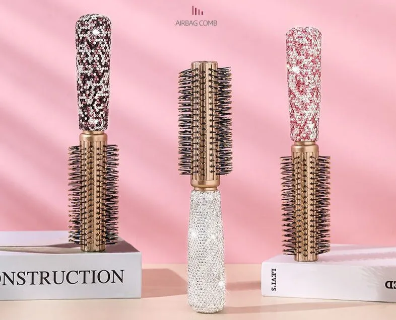 Diamond Makeup Massager Comb Hair Brush Air Cushion Comb Vent Brush