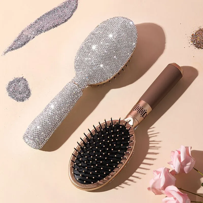 Diamond Makeup Massager Comb Hair Brush Air Cushion Comb Vent Brush