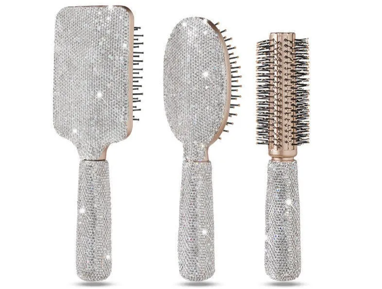 Diamond Makeup Massager Comb Hair Brush Air Cushion Comb Vent Brush