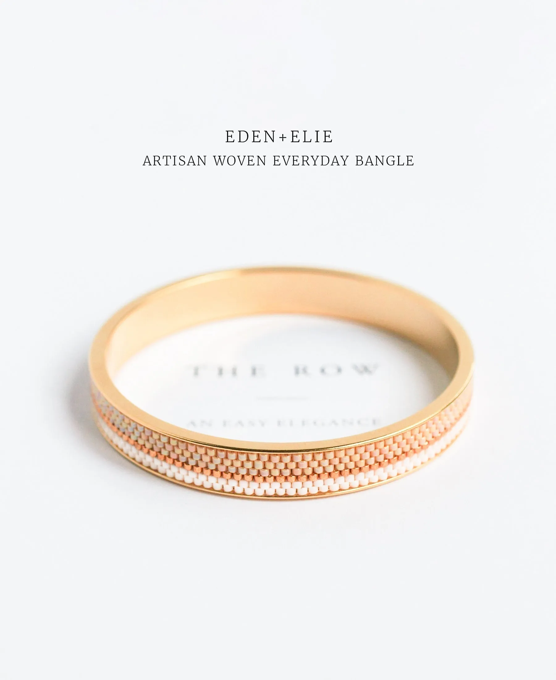 EDEN   ELIE Everyday Gold Narrow Bangle - suede