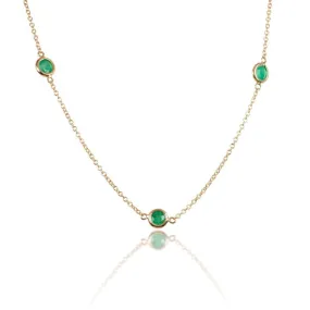 Emerald Station Necklace