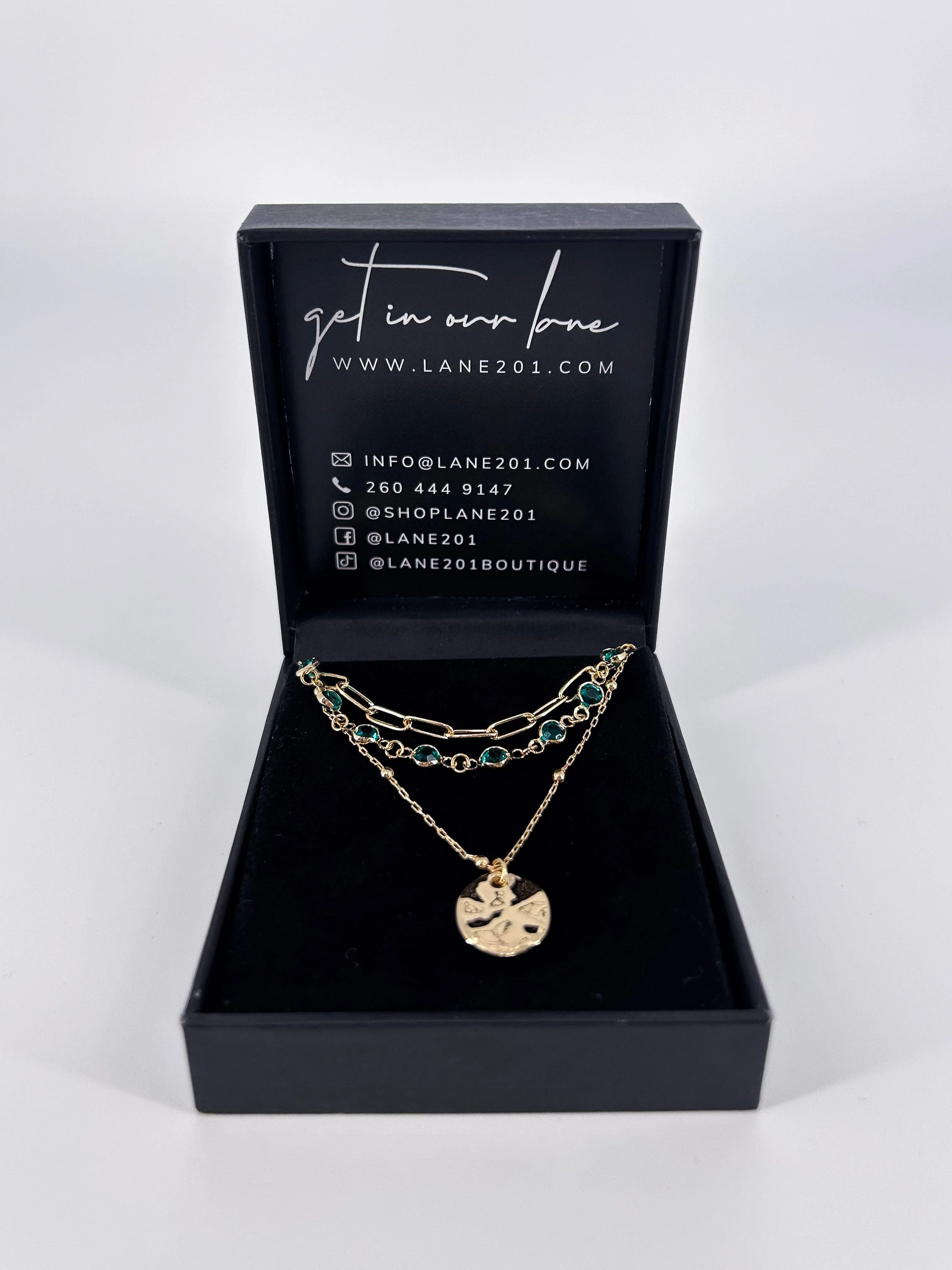 Evergreen Trio Necklace