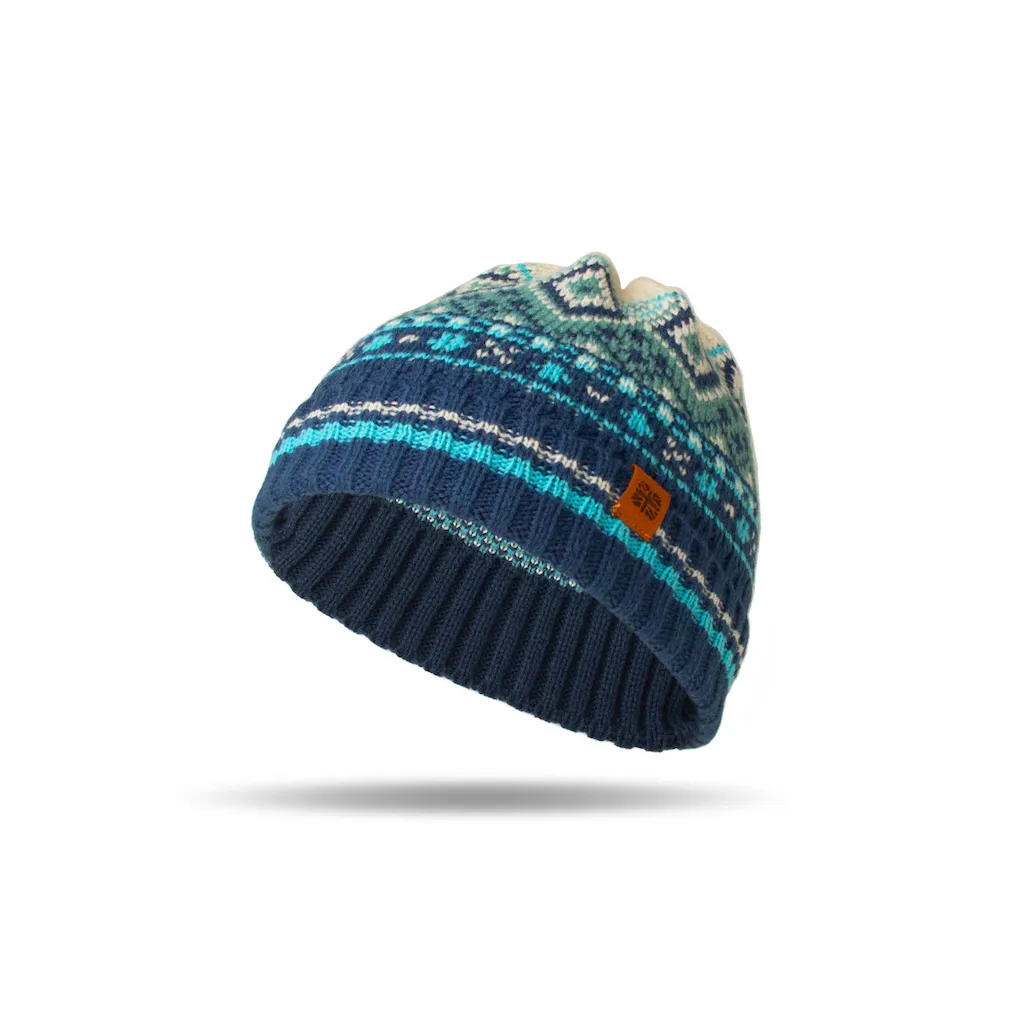 Fair Isle Beanie Hat - Kids