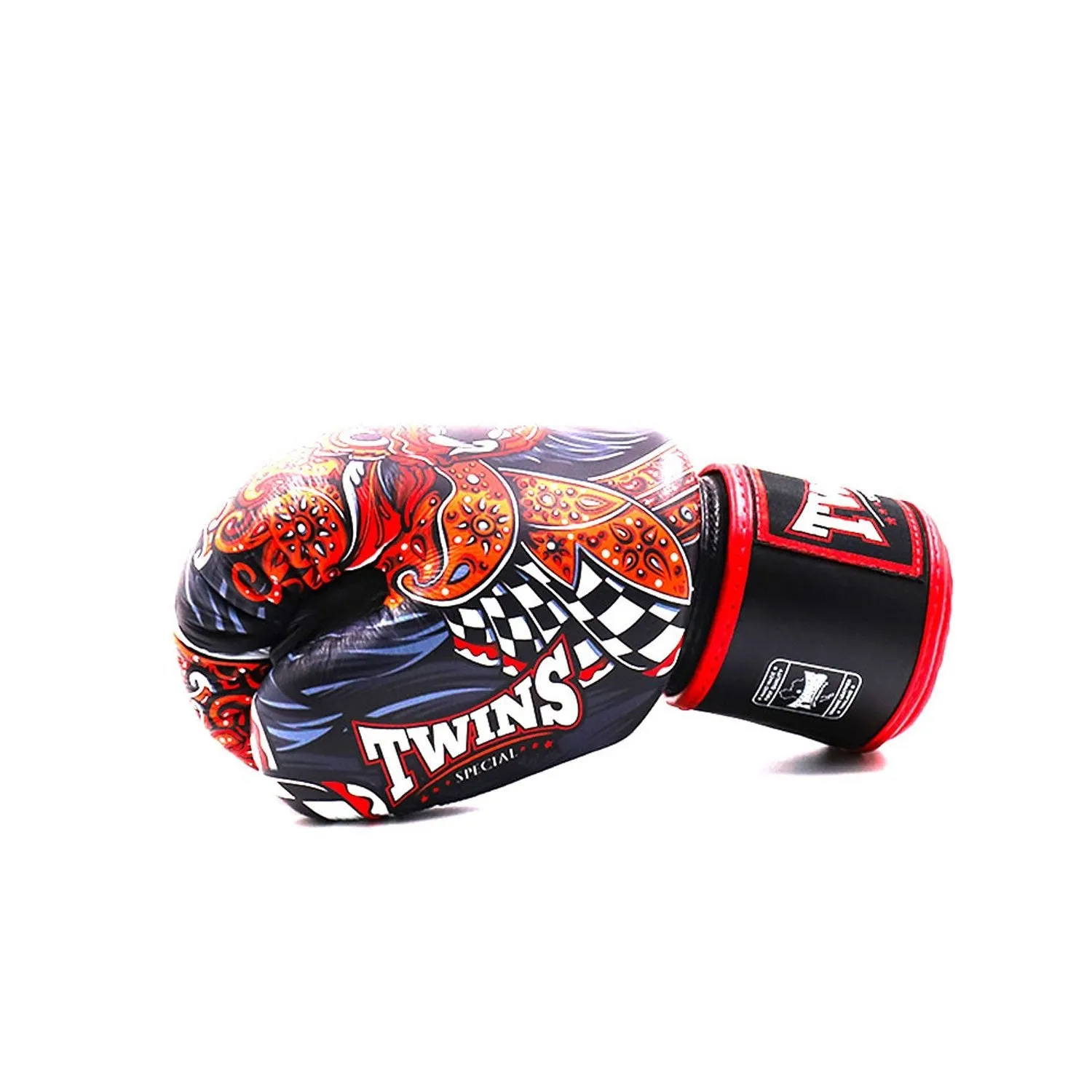 FBGVL3-59 Twins Barong Boxing Gloves Black-Red