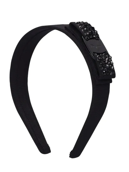 Ferragamo   Vara bow crystal tone-on-tone headband 