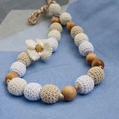 FrejaToys White Poppy Nursing Necklace