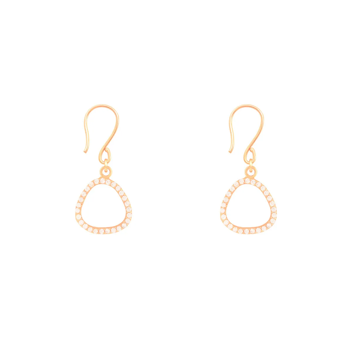 Frozen Triangles Drop Earring