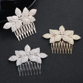 Full Austrian Crystal Hair Combs Fashion Wedding Bridal Hair Jewelry