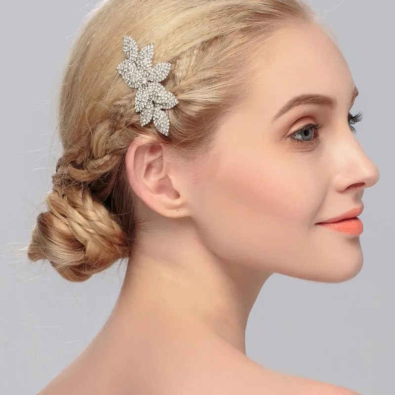 Full Austrian Crystal Hair Combs Fashion Wedding Bridal Hair Jewelry
