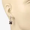 Gemstone Butterfly Earrings in Sterling Silver-Amethyst, Garnet, Peridot or Topaz