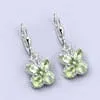 Gemstone Butterfly Earrings in Sterling Silver-Amethyst, Garnet, Peridot or Topaz