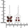 Gemstone Butterfly Earrings in Sterling Silver-Amethyst, Garnet, Peridot or Topaz