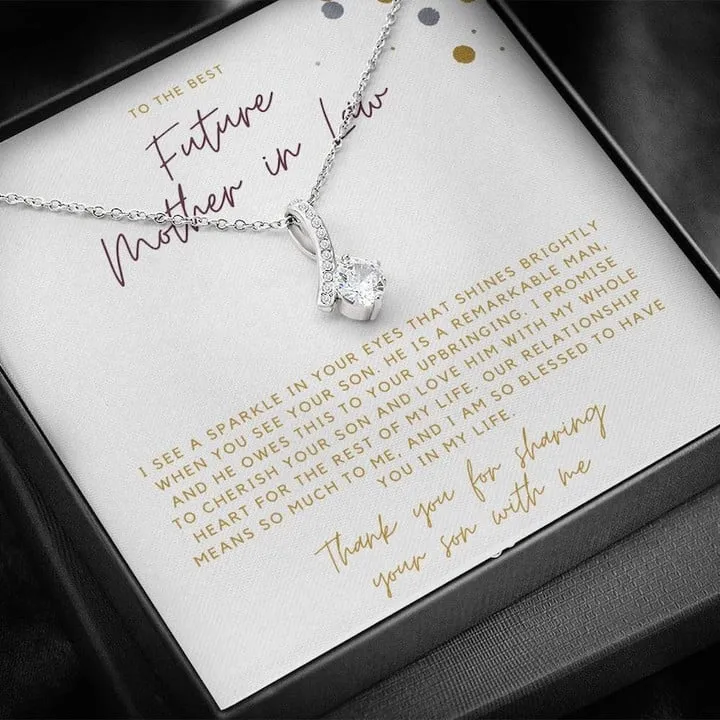 Gifts for Mom Mother of the Bride Necklace Mother of the Groom Gift From Bride Mother of the Bride Necklace Mother of the Groom from Bride