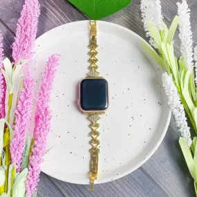 Gold Apple Watch Band, 38mm 40mm 42mm 44mm, Gold iWatch Band, Women Gold Bracelet, Metal Stainless Steel Strap, 7/6/5/4/3/2/1, Mom Gift